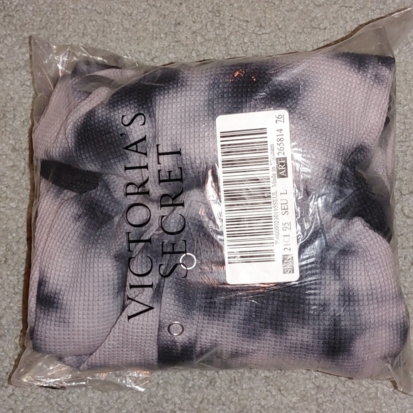 THERMAL LONG SLEEVE HENLEY DRESS - Picture 4 of 7